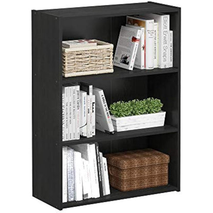 Furinno Pasir 3-Tier Open Shelf, Americano