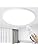 KIWIVIC 48W Ceiling Lights, LED Ceiling Light Dimmable with Remote Control, Bedroom Lights Ceiling 3000-6000K Ø50cm, White Flush Ceiling Light for Living Room Bedroom Kitchen Office