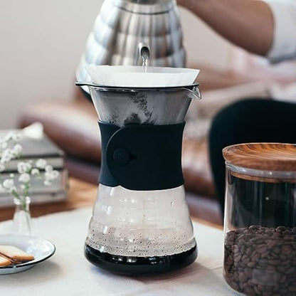 Hario VDD-02B Drip Decanter Pourover Coffee Brewer Server for 2 - 3 Cups, 700 ml