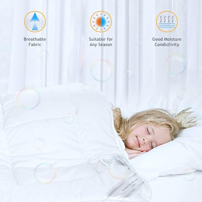 Threads For Bed 4 Season 2 in 1 Microfiber Duvet (4.5 tog + 9 tog), 13.5tog Single Size Detachable Anti-Allergy Quilt with Skin-Friendly Microfiber