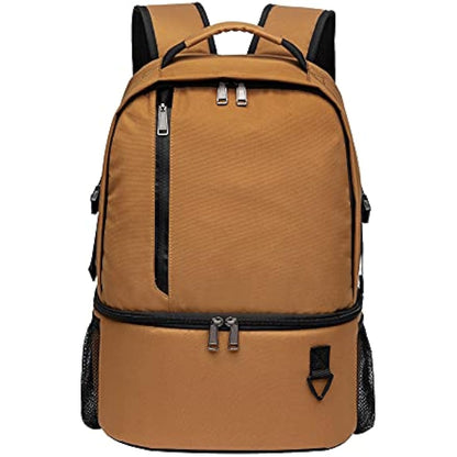 TUGUAN Insulated Cooler Backpack 28L Leakproof Cool Bag Rucksack Double Deck Bottom Thermal Compartment Picnic Backpack for Lunch, Beach, Camping