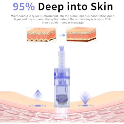 20 Pieces 12 pin Needle Cartridge for Dr.pen A6, Mysweety Microneedles for Electric Derma Microneedle Stamp Pen