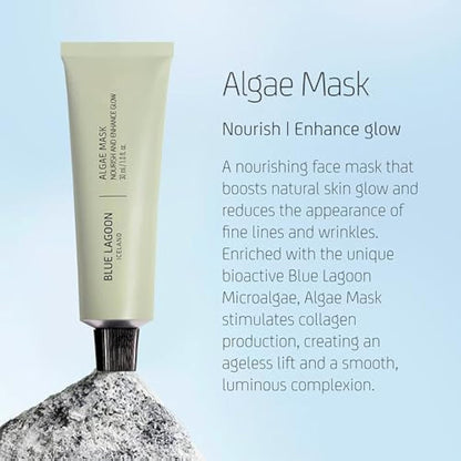 Blue Lagoon - Nourishing Algae Face Mask For Collagen Boost, Ageless Lift & Enhanced Glow - Hydrating Mask - Moisturizing Face Mask - Hydrating Mask Skin Care -Icelandic Skincare (2.5 oz | 75 ml)