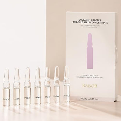 BABOR Collagen Booster Anti-Aging Serum Ampoules for the Face, with Tripeptides for Increased Elasticity and Smoothness, Vegan Formula, 7 x 2 ml Concentrated Ampoules