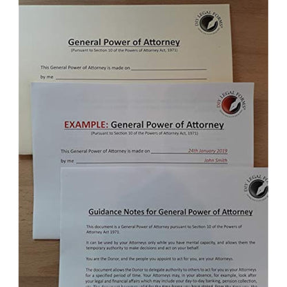 Power of Attorney Forms UK, Latest Edition, All You Need with Full Instructions,