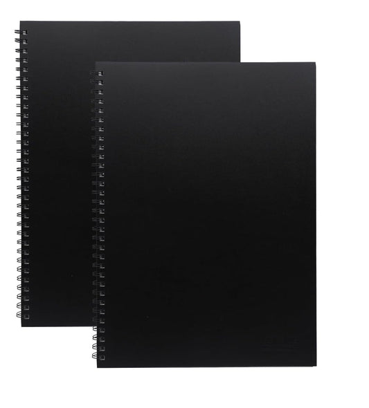 2Pack A3 Sketchbook Hardback Cover Spiral Sketch Book 60 Sheets / 120 Pages 160GSM Cartridge Paper Thick Paper Art Book