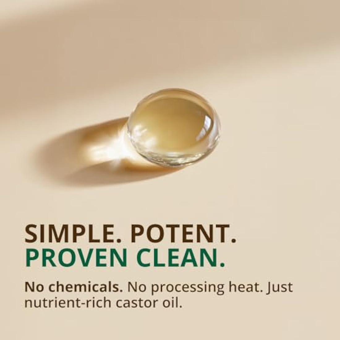 Castor Oil (16oz Glass Bottle) USDA Certified Organic 100% Pure Cold Pressed Hexane Free by RejuveNaturals. Boost Hair Growth for Eyelashes Eyebrows & Hair. Natural Dry Skin Moisturizer