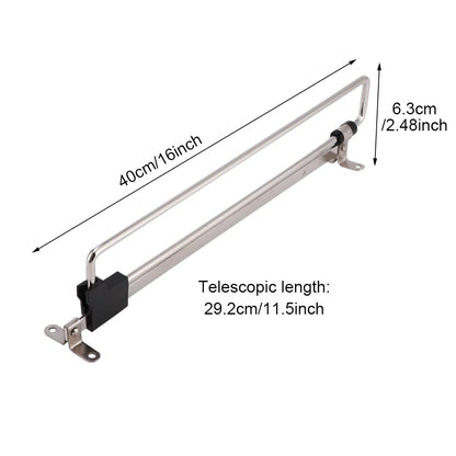 Telescopic Clothes Rod for Closet, Adjustable Pull Out Closet Rod - Retractable Valet Hanger Rail With Sliding Telescopic Extension for