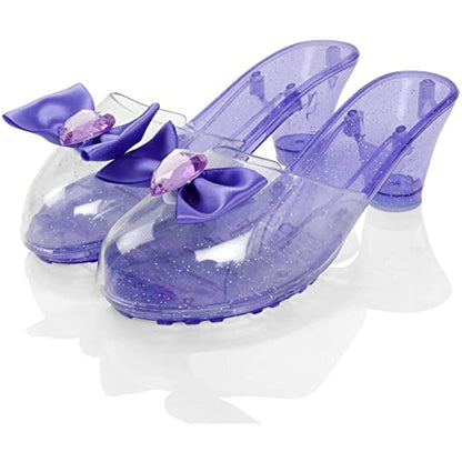 Little Fairy Princess Dress Up Shoes - 3 Soft Princess Jelly Shoes, Kids, For Girls Age 3-6 Years, Little Girls Shoe Storage Box, Fancy Dress, Toys