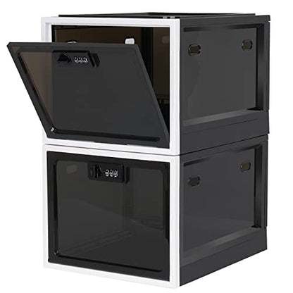 Lalifebuss Medicine Lock Box, Medication Lockable Container for Refrigerator Food Safe Locking Locker Tablet Phone for Kitchen Home School and Office