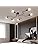 OYIPRO Ceiling Light Fitting, 6-Light Chandelier Lamp, Creative Ceiling Lighting Fixture, E27 Base Black for Dining Room Kitchen Bedroom…