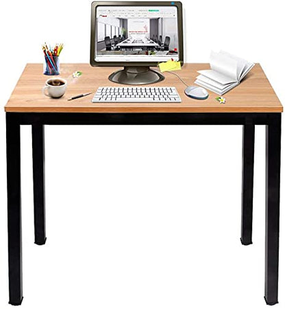 sogesfurniture Compact Computer Desk PC Laptop Table, Simple Home Study Table Writing Desk for Student, Multipurpose Workstation Office Meeting Table
