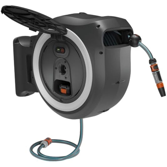 Akku-Wand-Schlauchbox PowerRoll XL 18V P4A Solo (weiß) 35 m