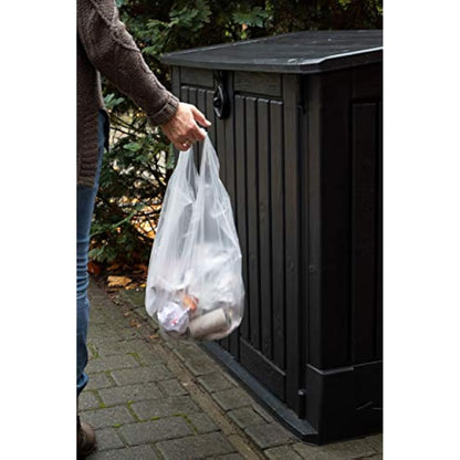 Sunmondo 3 x 40pcs 5L Bin Liners with Handle - Cosmetic, Size 34x36cm, 120pcs