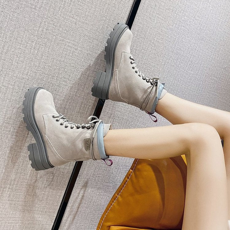 Female British Style Martin Boots