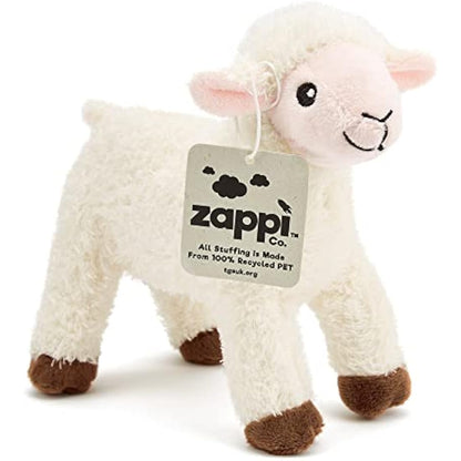 Zappi Co Children's Soft Cuddly Plush Toy Animal - Perfect Perfect Soft Snuggly Playtime Companions for Children (12-15cm /5-6") (Lamb)