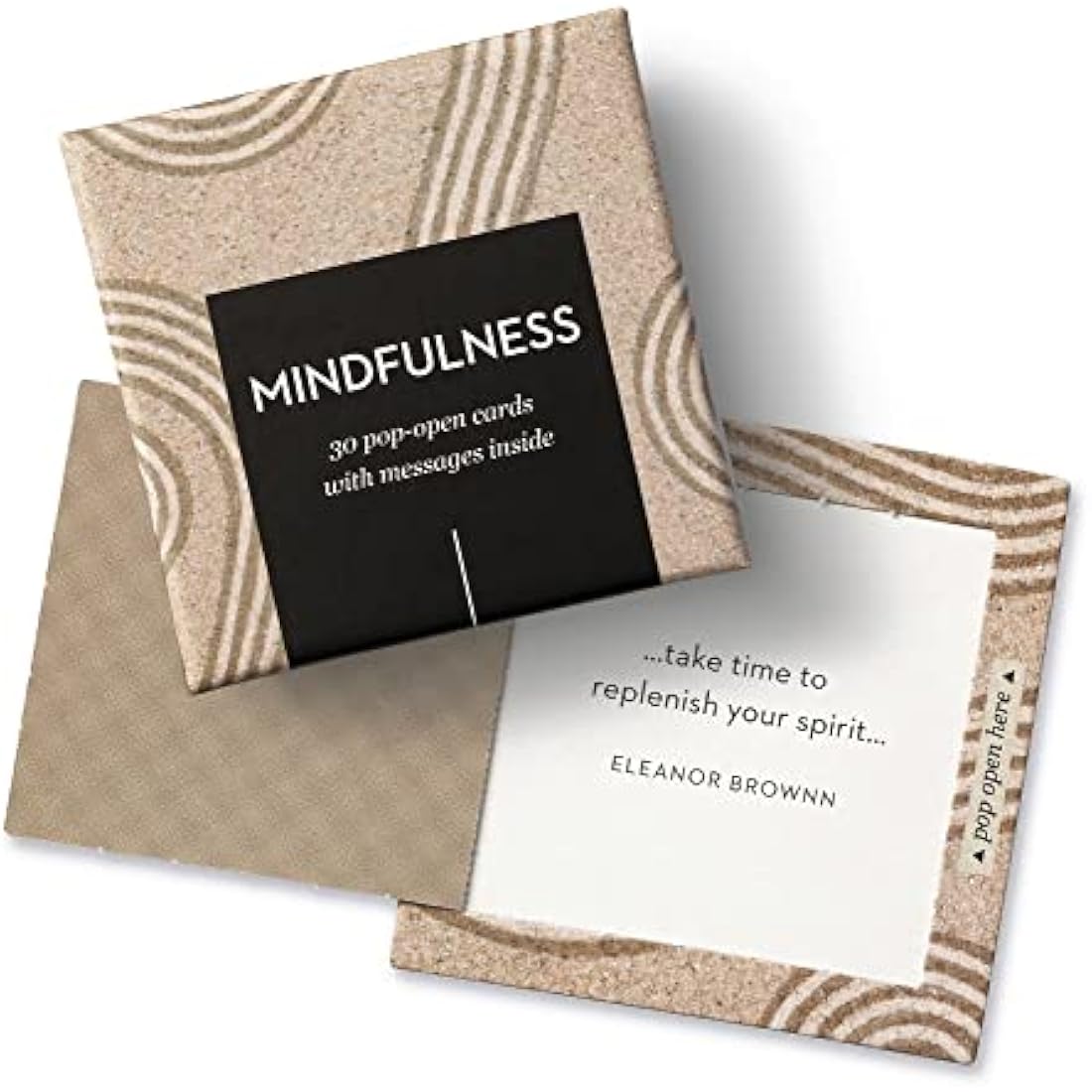 Compendium ThoughtFulls Pop-Open Cards – 4-Pack of Grateful, Live with Intention, Mindfulness, Carpe Diem – 120 Pop-Open Cards, Each with a Different Message Inside