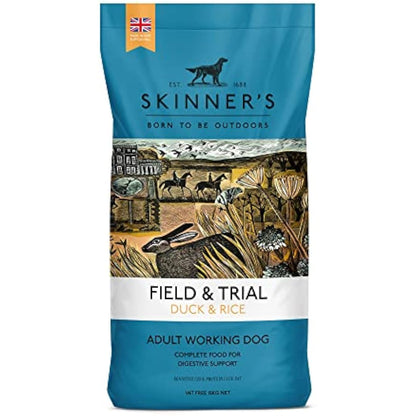 Skinner’s Field & Trial Duck & Rice – Complete Dry Adult Dog Food, Sensitive, Hypoallergenic, For Active Dogs, 15kg