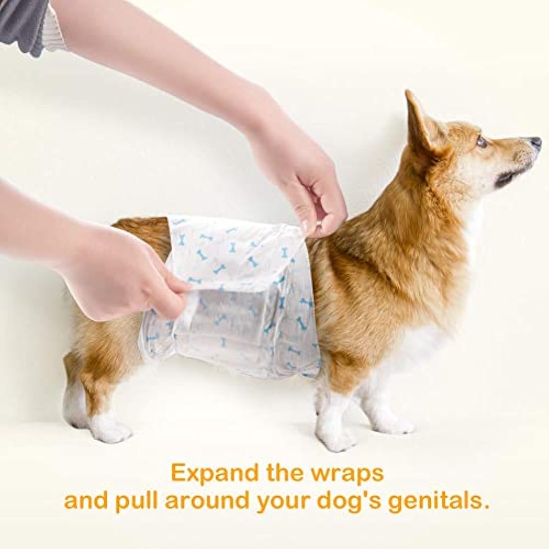 Dono Dog Nappies Disposable,Belly Bands,Male Dog Wraps with Wetness Indicator,Super Absorbent&Leak-proof,Puppy Nappies for Incontinence,Marking Issues,Traveling (6S -72count)