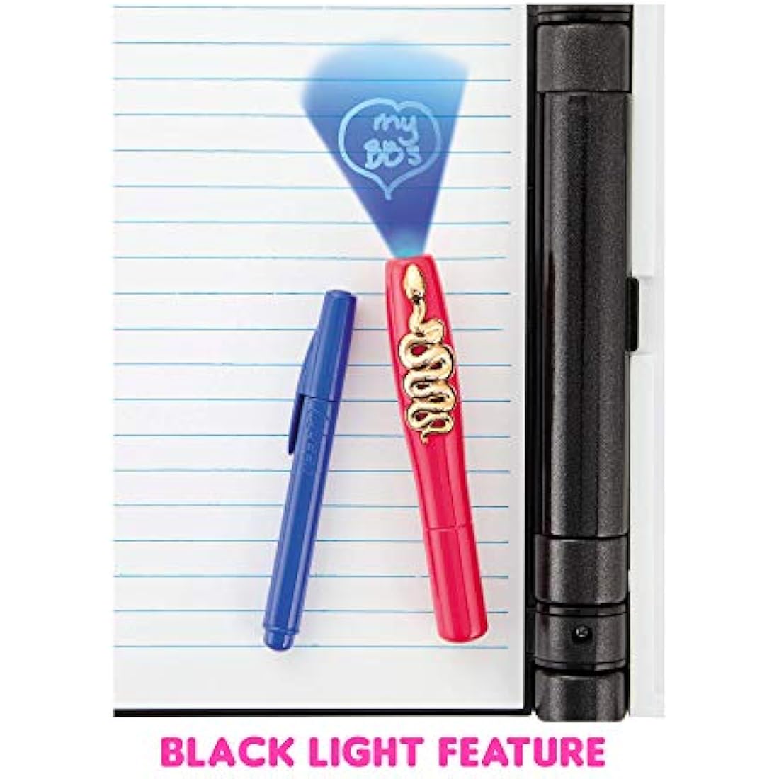 LOL Surprise OMG Fashion Secret Journal - Personal Diary with Invisible Ink Pen, Electronic Password & Watch key