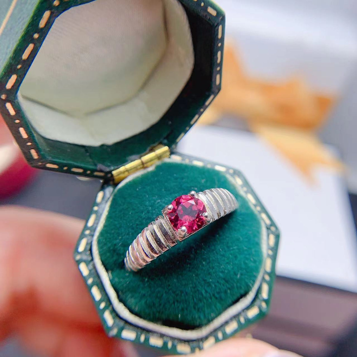 Vintage Natural Magnesium Aluminum Ring Valentine's Day Gift