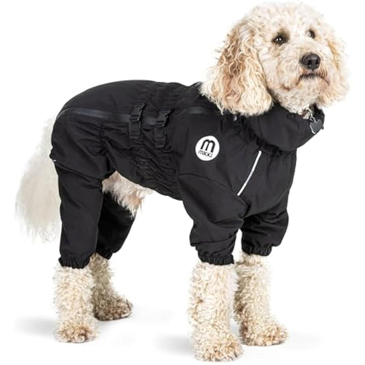 Mikki Doodles Dog Raincoat, Waterproof, Windproof, Silky Lining, Less Friction Means Less Knots & Tangles, Size Medium c