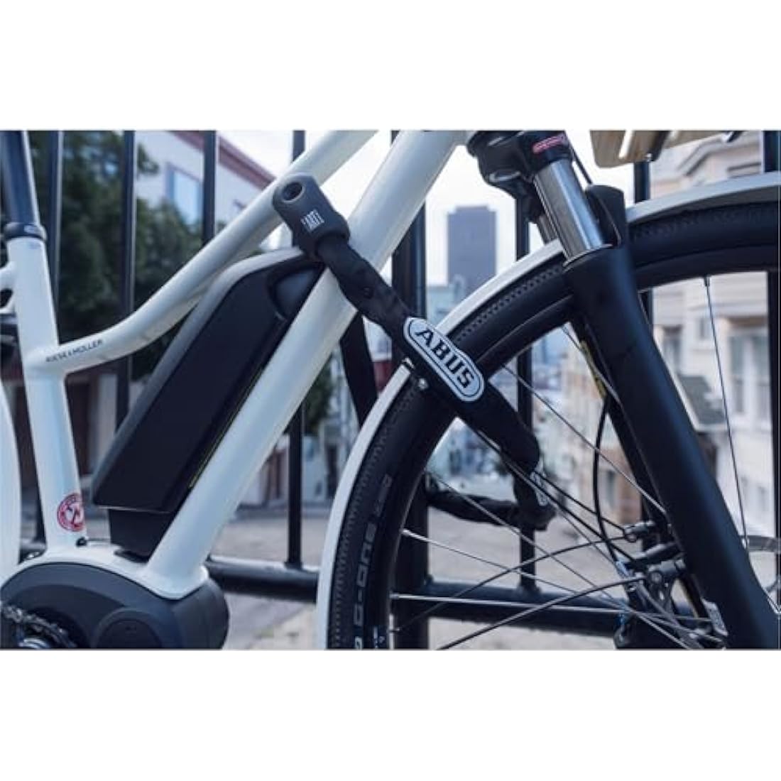 ABUS Steel-O-Chain 9809K chain lock - Bike lock with XPlus cylinder for protection against tampering - security level 12 - 9 mm thick - 170 cm long - Black