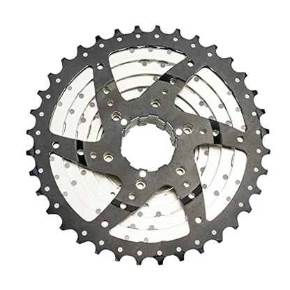 CYSKY 11 Speed Cassette 11-36T Cassette Fit for Mountain Bike, Road Bicycle, MTB, BMX (Light Weight) (11-36T)