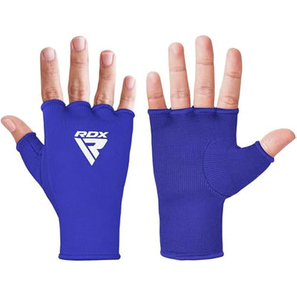 RDX Boxing Hand Wraps Inner Gloves for Punching - Half Finger Elasticated Bandages under Mitts Fist Protection - Great for MMA, Muay Thai, Kickboxing, Martial Arts Training, Combat Sports