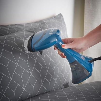 Russell Hobbs Steam Genie Handheld Clothes Steamer, No Ironing Board Needed, Ready to Use in 45s, Power Indicator, Auto-Off, 200ml Removable Water Tank, 3 Attachments, 7m Steam Time, 1600W, 27220