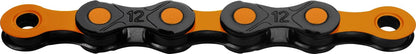 KMC DLC 12 Speed Chain, Black/Orange, 126 Link