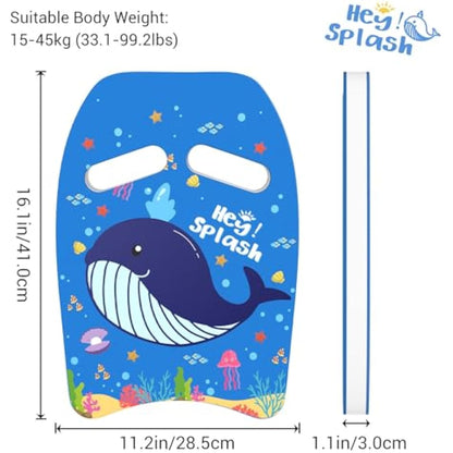 HeySplash Swimming Kickboard, Swimming Floats for Kids and Adults, Children Pool Float Swim Training Equipment Aids, Swimming Exercise for Beginning Swimmers Kick Board, Easy Learn to Swim