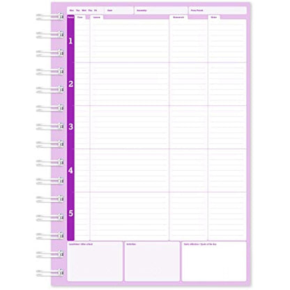 Silvine A5 Teacher's Academic Planner & Record with Durable Hardback Covers and 204 x5 Period Planner Pages, 1 unit