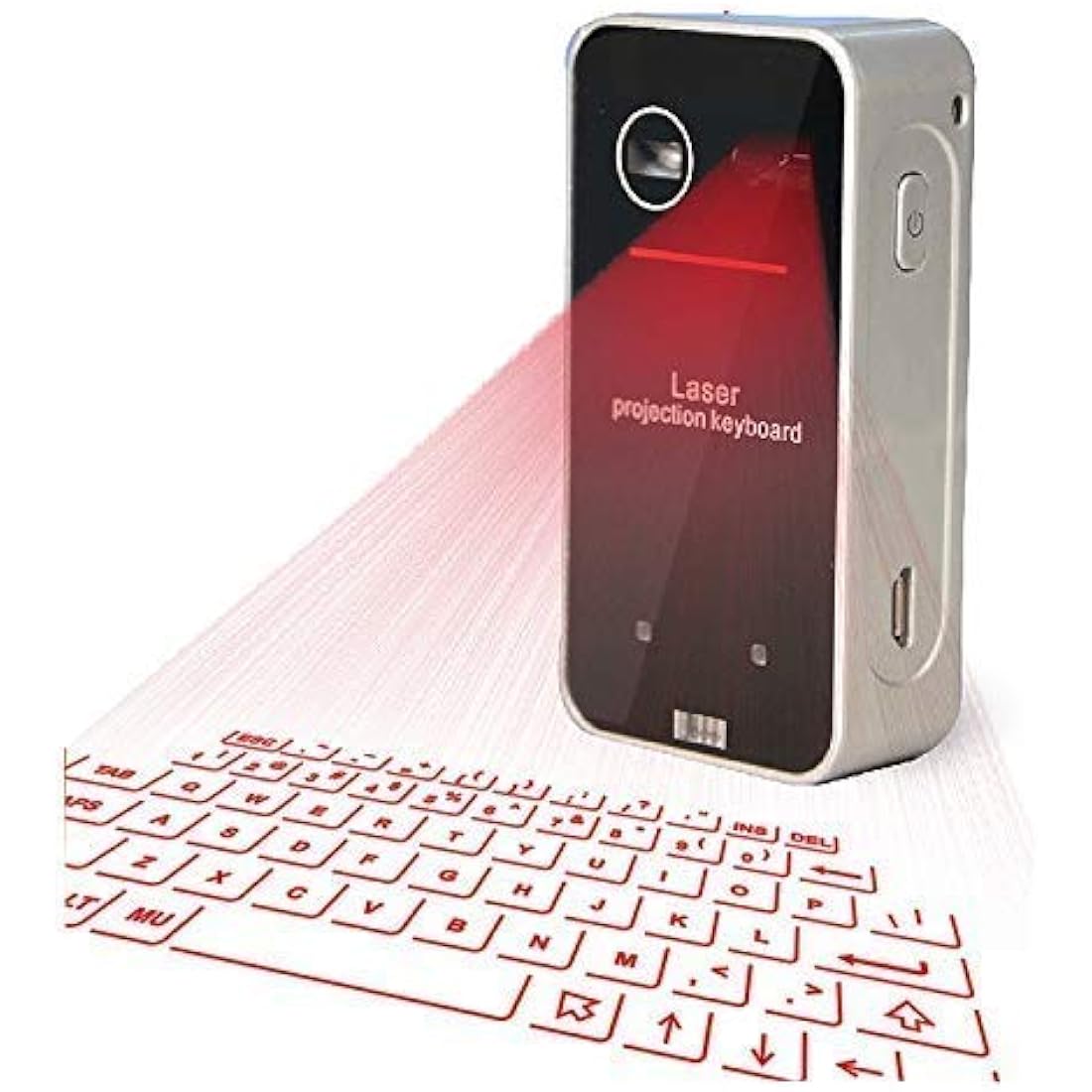 Laser Projection Bluetooth Virtual Keyboard & Mouse for iPhone, Ipad, Smartphone and Tablets