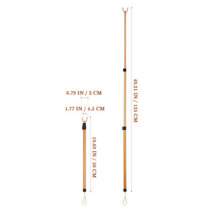 Angoily Telescopic Clothing Pole Clothes Drying Pole Household Clothes Rod Extendable Hanging for Indoor Laundry Use Adjustable Retractable Design