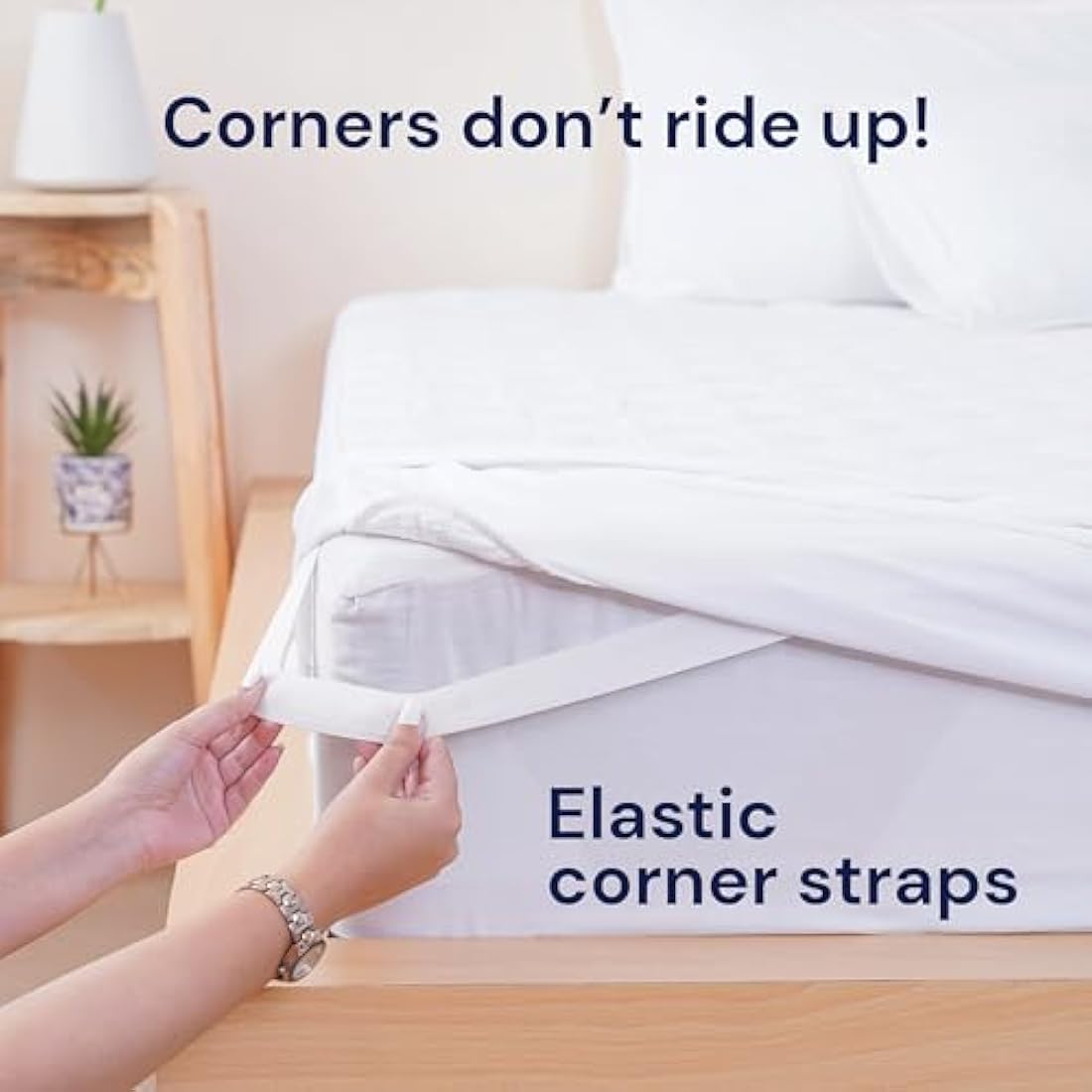 Sheet Story Quilted Mattress Protector King Size - 40cm Deep Pocket - Hypoallergenic King Size Mattress Protector - Kingsize - Not Waterproof