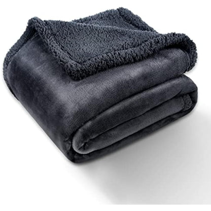 fireowl Waterproof Dog Blanket Washable Large - 145x165cm Soft Warm Fleece Pet Blankets for Cats Dogs - Pet Throw Blankets for Small Medium Large Dogs Grey