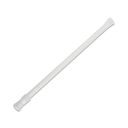 30-50cm Extendable White Net Curtain Rod for Cupboards and Windows