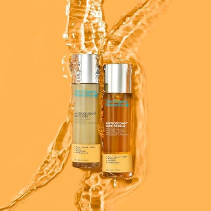 The Organic Pharmacy Antioxidant Face Duo, 35ml x 2* - Gel and Serum Duo - "Face Lift in a Bottle" - Anti-ageing action - Antioxidants and Vitamin Rich Oils - Up to 99.8% Organic