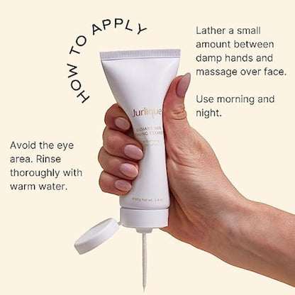 Jurlique - Radiant Skin Foaming Cleanser - All Skin Types - Contain Naturally Occurring Antioxidants - Fine Pumice - Parabens Free - 80g