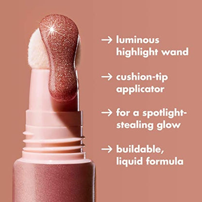 e.l.f. Halo Glow Highlight Beauty Wand, Liquid Highlighter Wand For Luminous, Glowing Skin, Buildable Formula, Vegan & Cruelty-free, Champagne Campaign