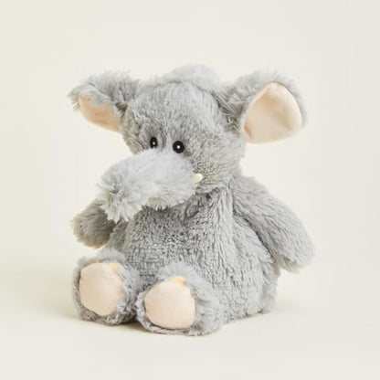 Warmies Plush Elephant Microwavable Weighted Teddy with French Lavender Scent, Hot or Cold for Cool Relaxation and Warm Relief