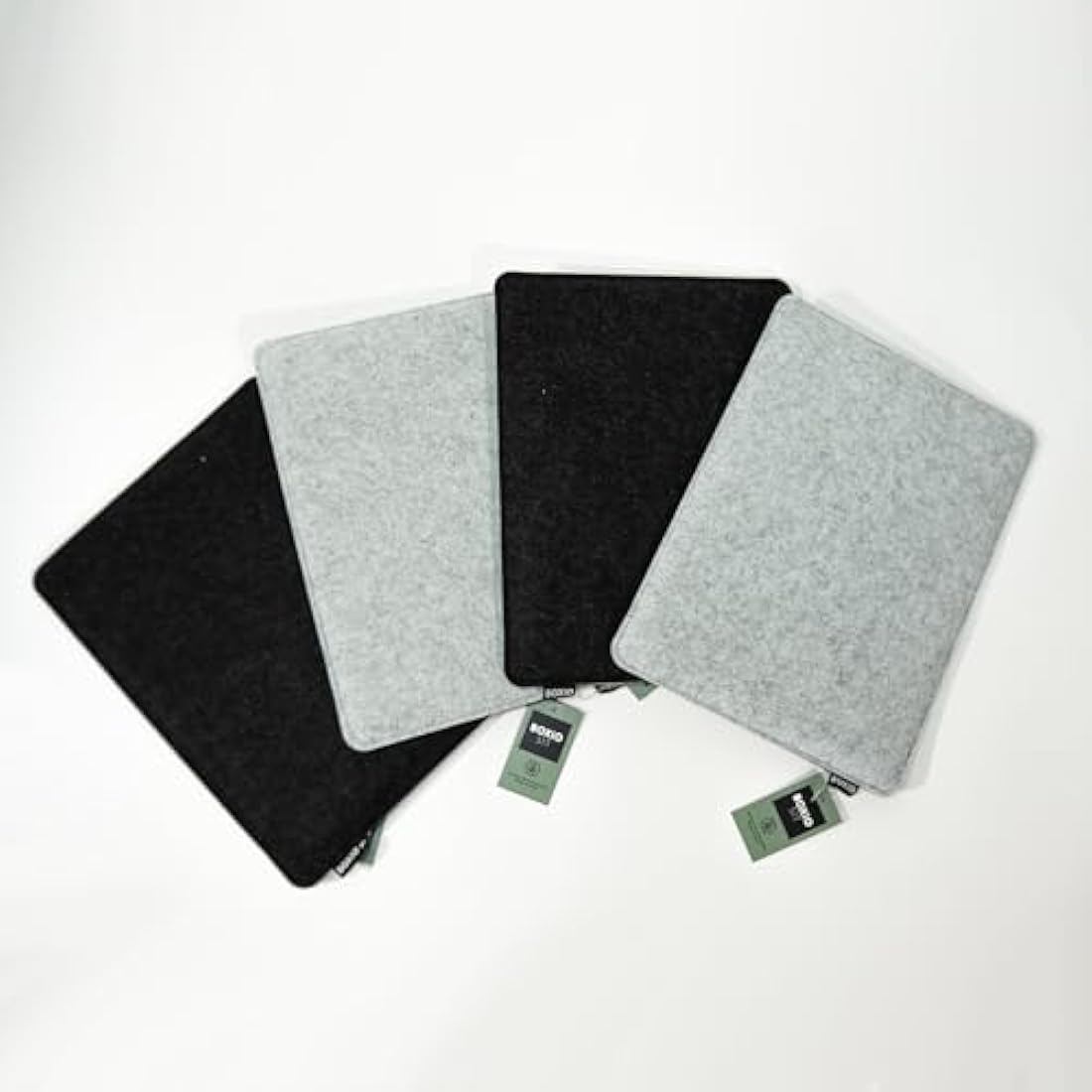 BOXIO - Sit: Pack of 4 - Seat Cushion Felt 40 x 30 cm Toilet Wash Accessories - Camping Accessories - Eurobox Wash Accessories - Felt Cushion Chair Cushion & Chair Pad - Separating Toilet Camping