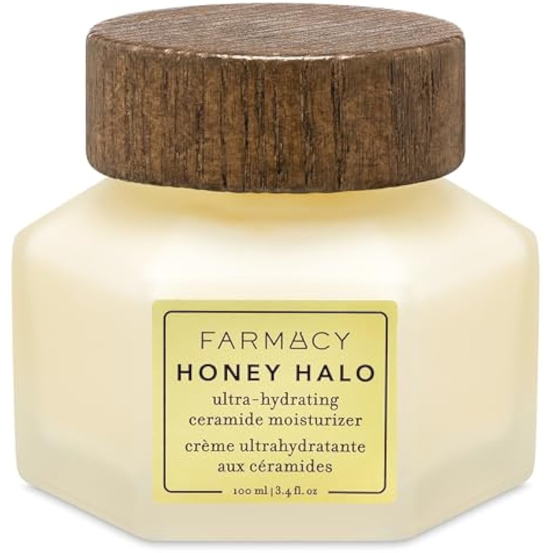 Farmacy Honey Halo Ceramide Face Moisturizer Cream - Hydrating Facial Lotion for Dry Skin (100 ml)