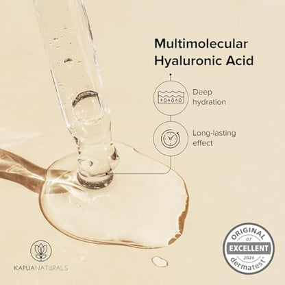 Hyaluronic Acid Face Cream High Dose 100ml + Argan Oil + Aloe Vera + Coconut Oil • 100% Vegan • Natural Cosmetics Made in Germany ✓ Anti-Wrinkle Cream ✓ Moisturizing Anti-Aging Day & Night Cream