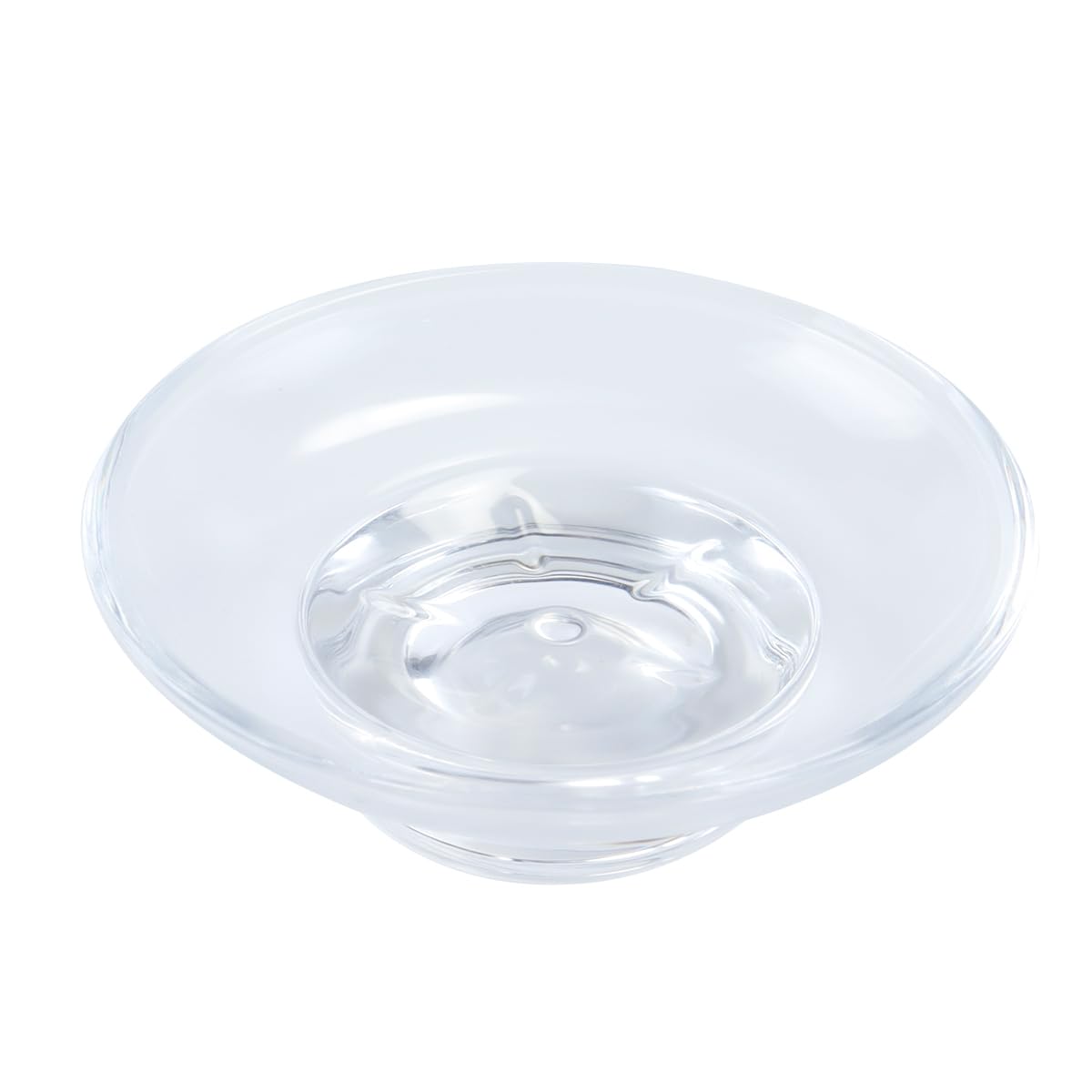 Orivin Glass Soap Dish Replacement Soap Dish Thick Clear Glass Universal Fit for Bathroom, Shower and Sink