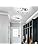 EIDISUNY LED Ceiling Light Modern 36W 3 Circle Silver LED Ceiling Lights Fixture for Hallway Office Bedroom Kitchen Dining Room Living Room Lamp - Silver, Cool White Light 6000K