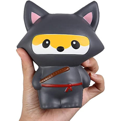 Anboor Squishies Ninja Fox Squishy Slow Rising Squeeze Toy Kawaii Scented Soft Squishies Animal Toys Prime 1Pcs