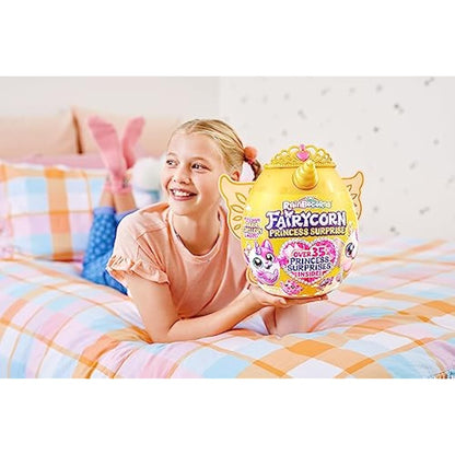 Rainbocorns Fairycorn Princess Series 6 Gemmie the Polar Bear - Collectible Plush - Magical Fairy Princess Surprises, Cuddle Plush Stuffed Animal, Stickers (Polar Bear)