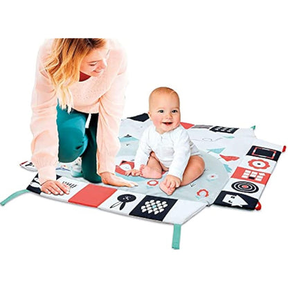 Clementoni 17319, Black And White Musical Play Mat For Babies With Soft Toys, 0 Months Plus